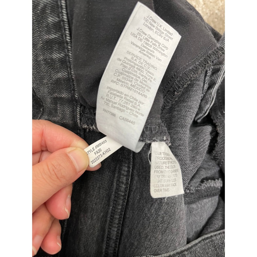 Madewell The Perfect Vintage Jean Faded Black High Rise Straight Leg Denim 28 - Picture 10 of 10